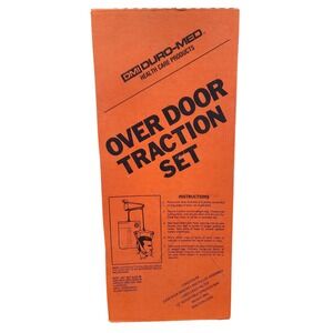Over Door Traction Set Duro-Med Cervical Neck Pain Relief Head Halter Home Kit